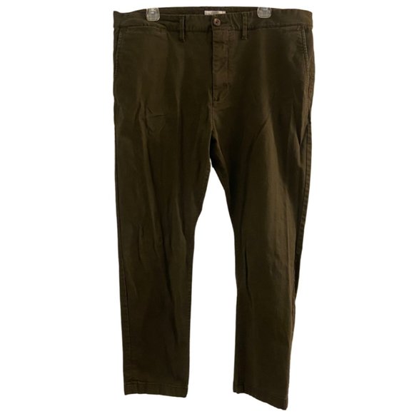 Goodfellow & Co Other - Goodfellow & Co. brown Hennepin Chino taper ankle midrise pants sz 38 x 27